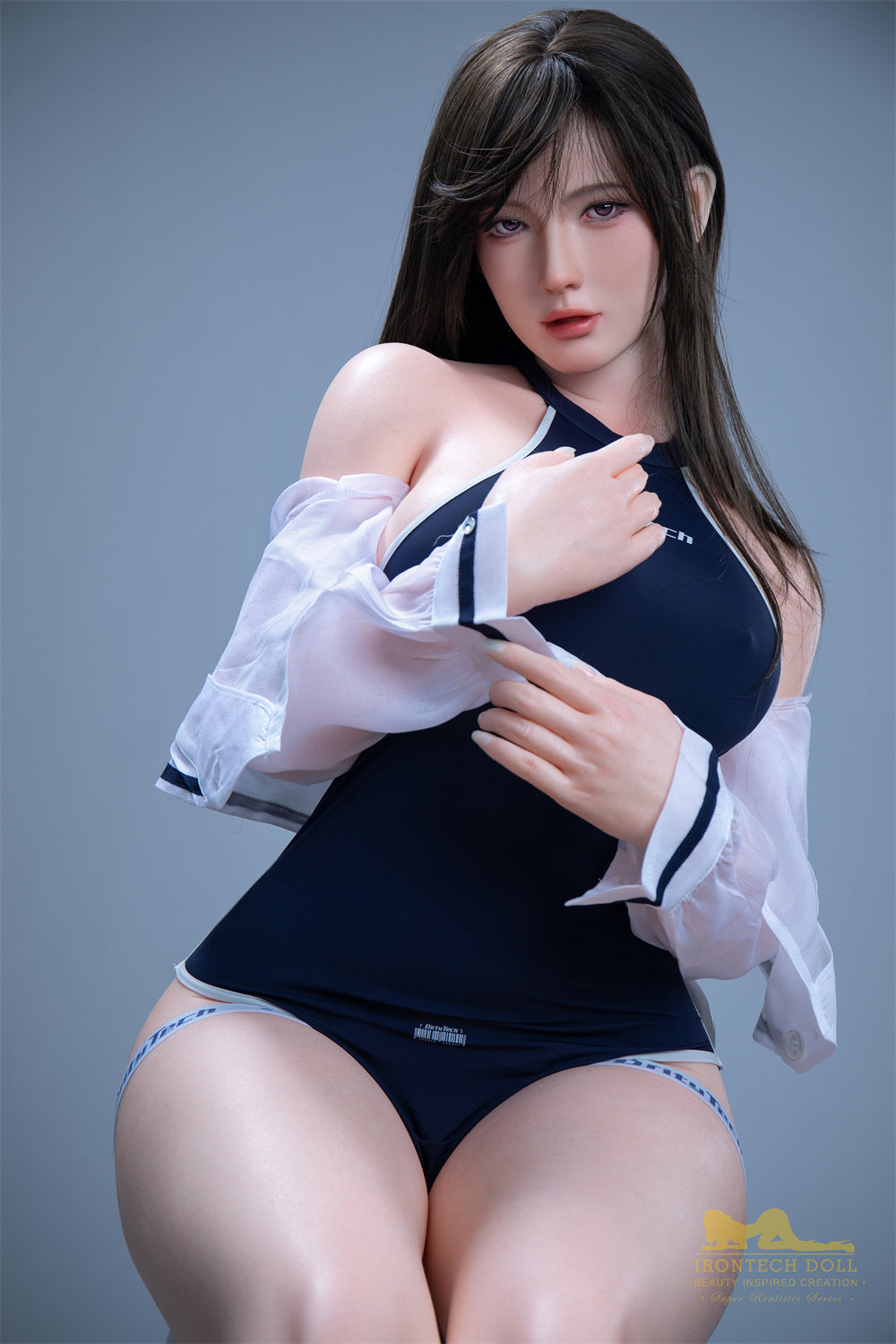 Miya 164cm brunette Asian silicone sex doll with G Cup breasts