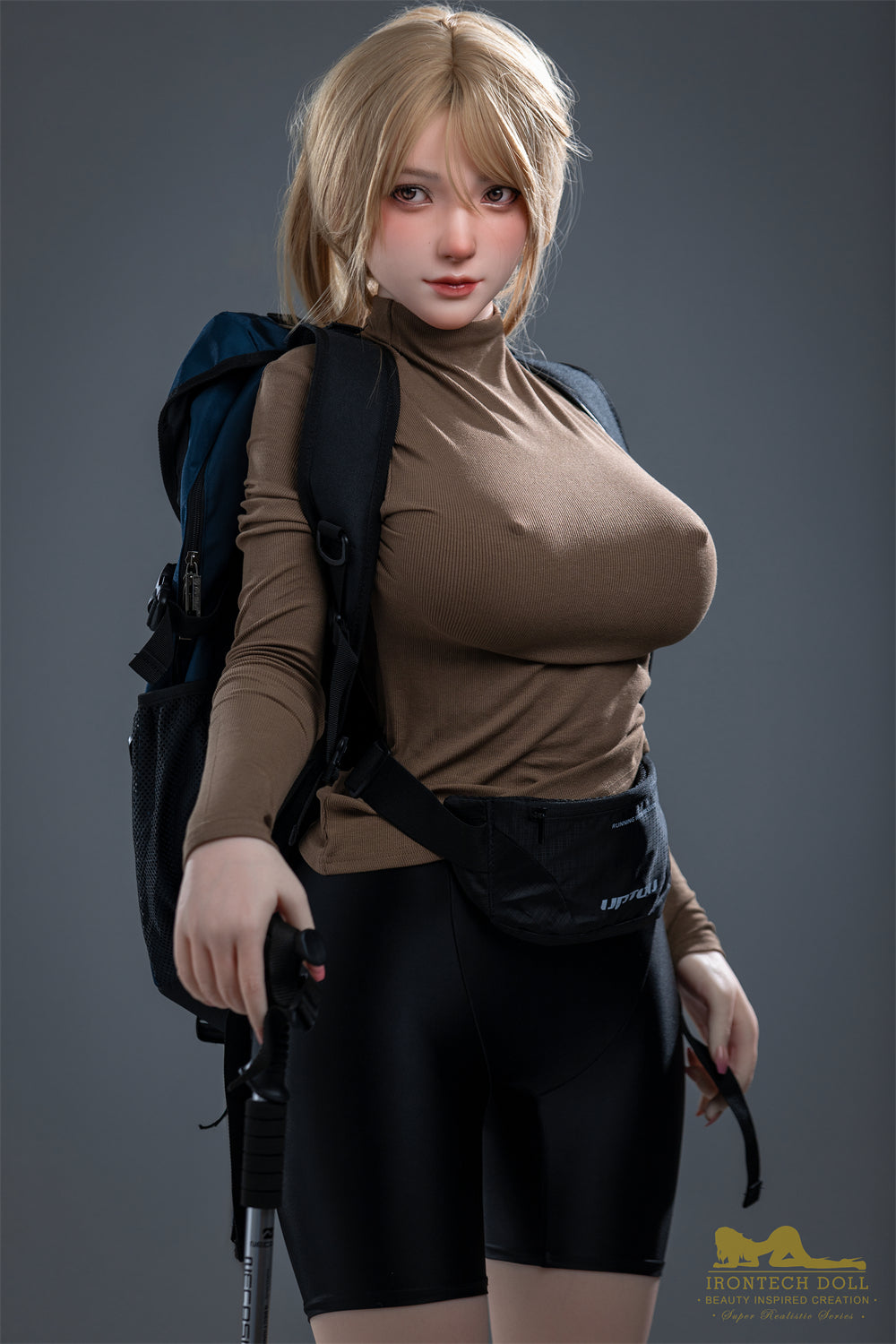 Realistic Irontech Sex Doll with large G Cup breasts and curvy body