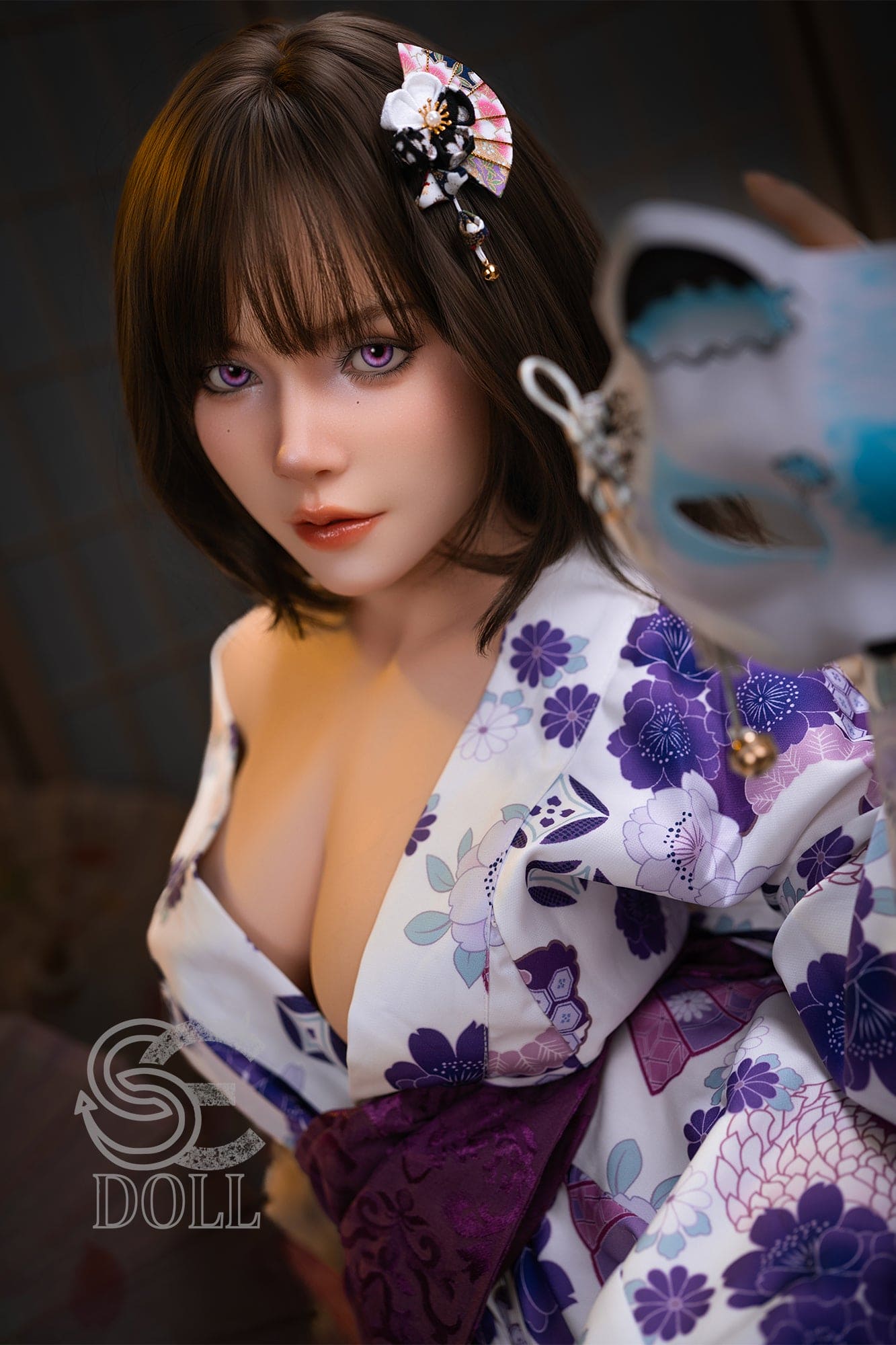 Kemeny.E – 155cm D Cup Silicone Sex Doll by SEDOLL. Realistic Asian style doll with lifelike skin, sensual
