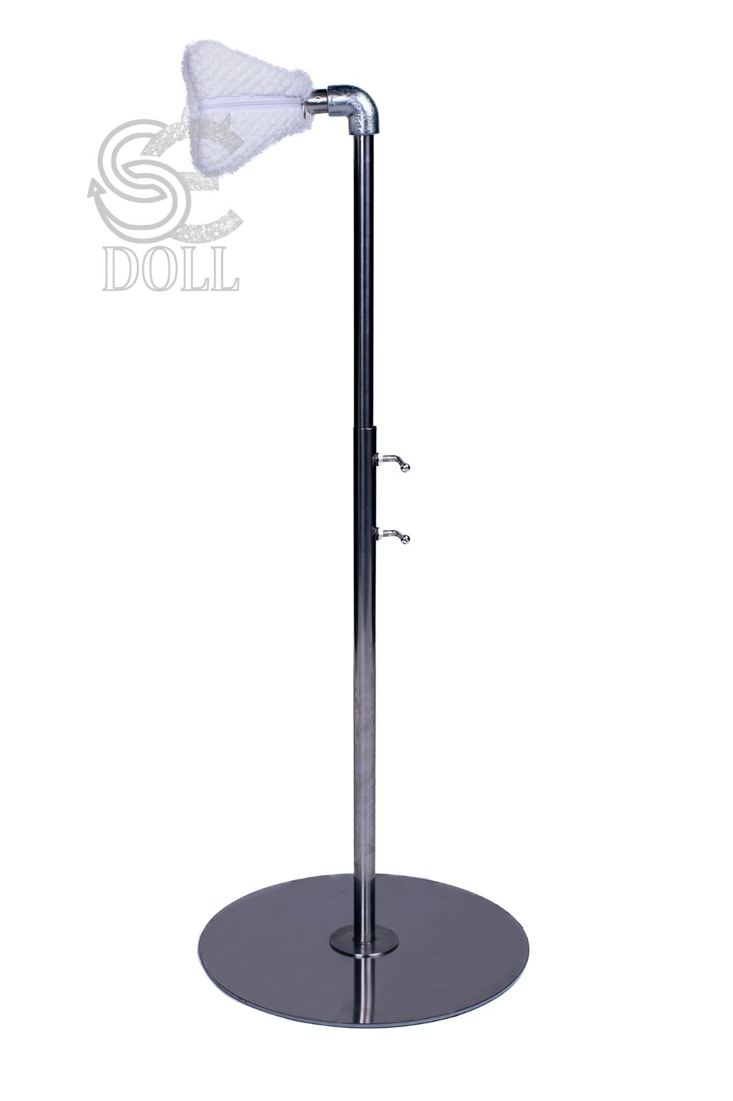 Sex doll stand with padded saddle support