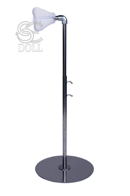 Sex doll stand with padded saddle support