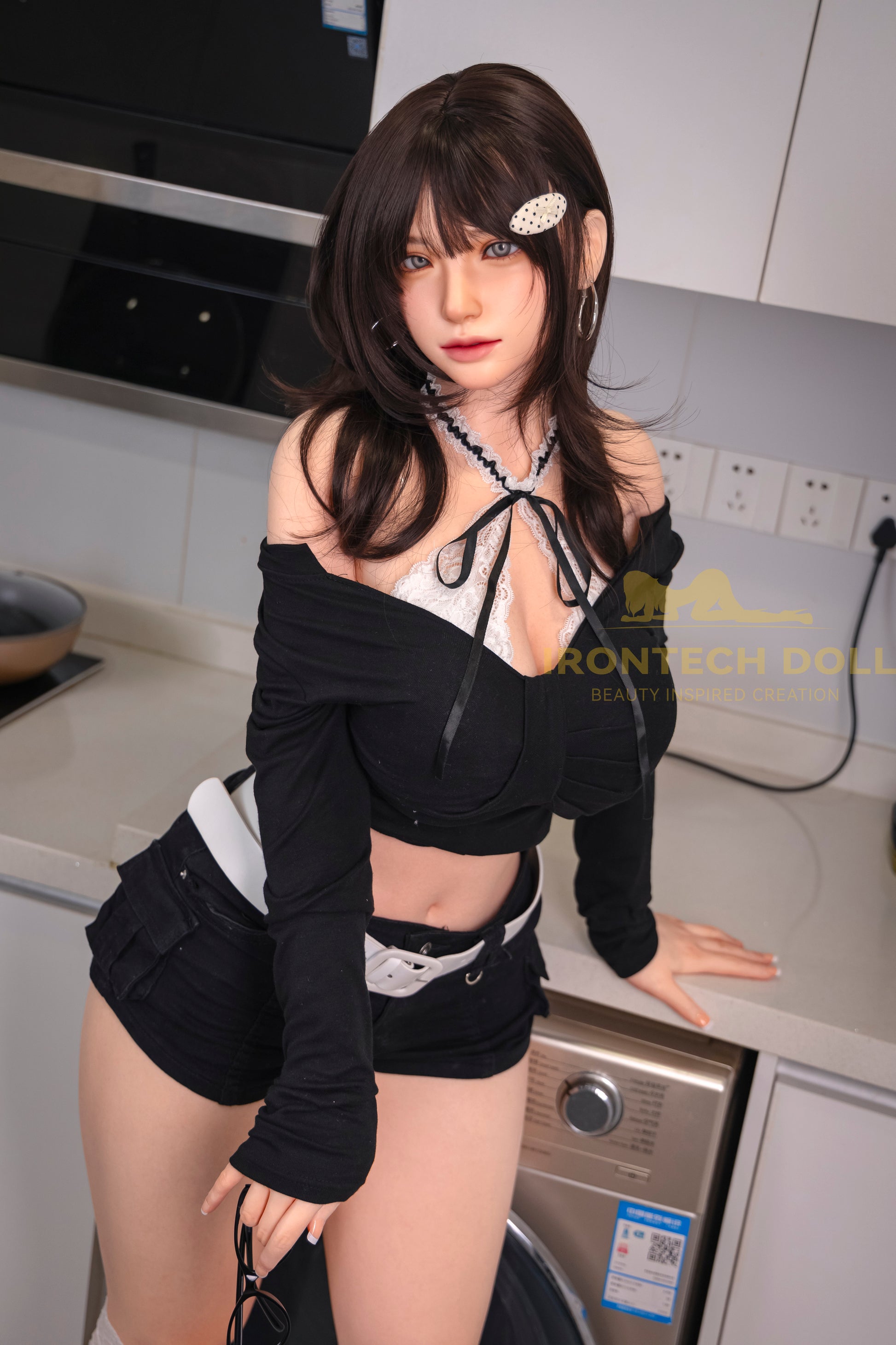 Authentic silicone sex doll with realistic curves and lifelike face