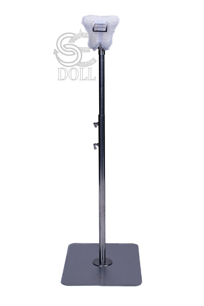 Upright sex doll support stand with protective saddle cover