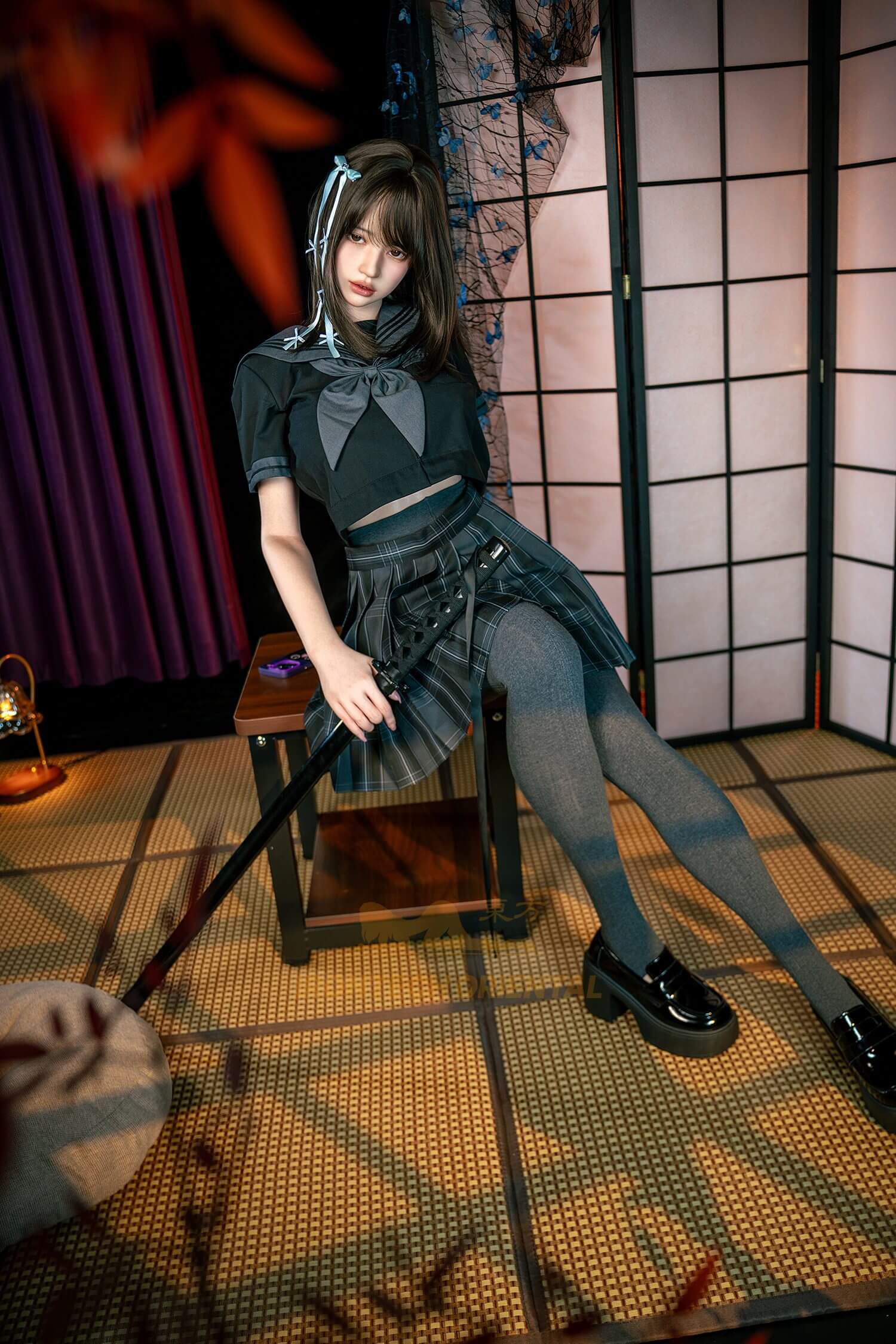 Evie F Cup Silicone Sex Doll from Irontech Oriental Series – side view