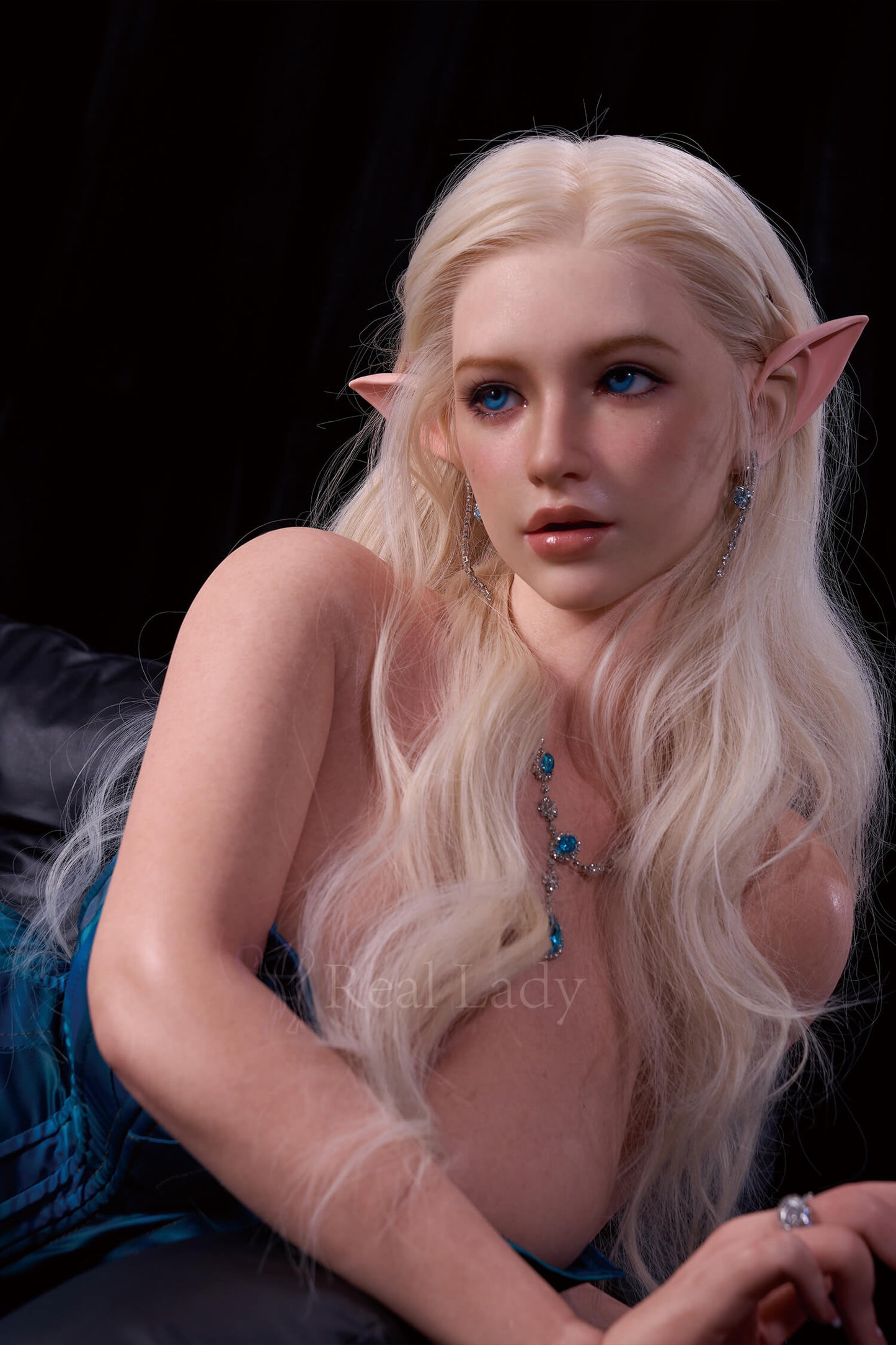 Blonde silicone sex doll with fair skin G cup Real Lady
