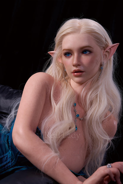 Blonde silicone sex doll with fair skin G cup Real Lady