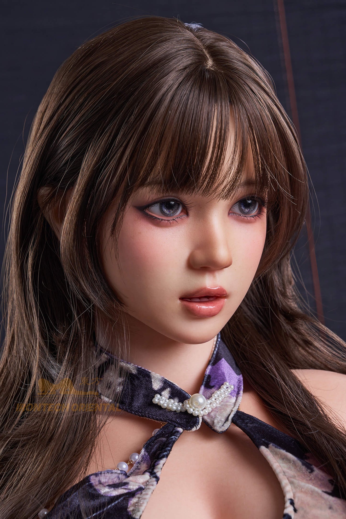 Life size silicone sex doll with elegant Oriental beauty