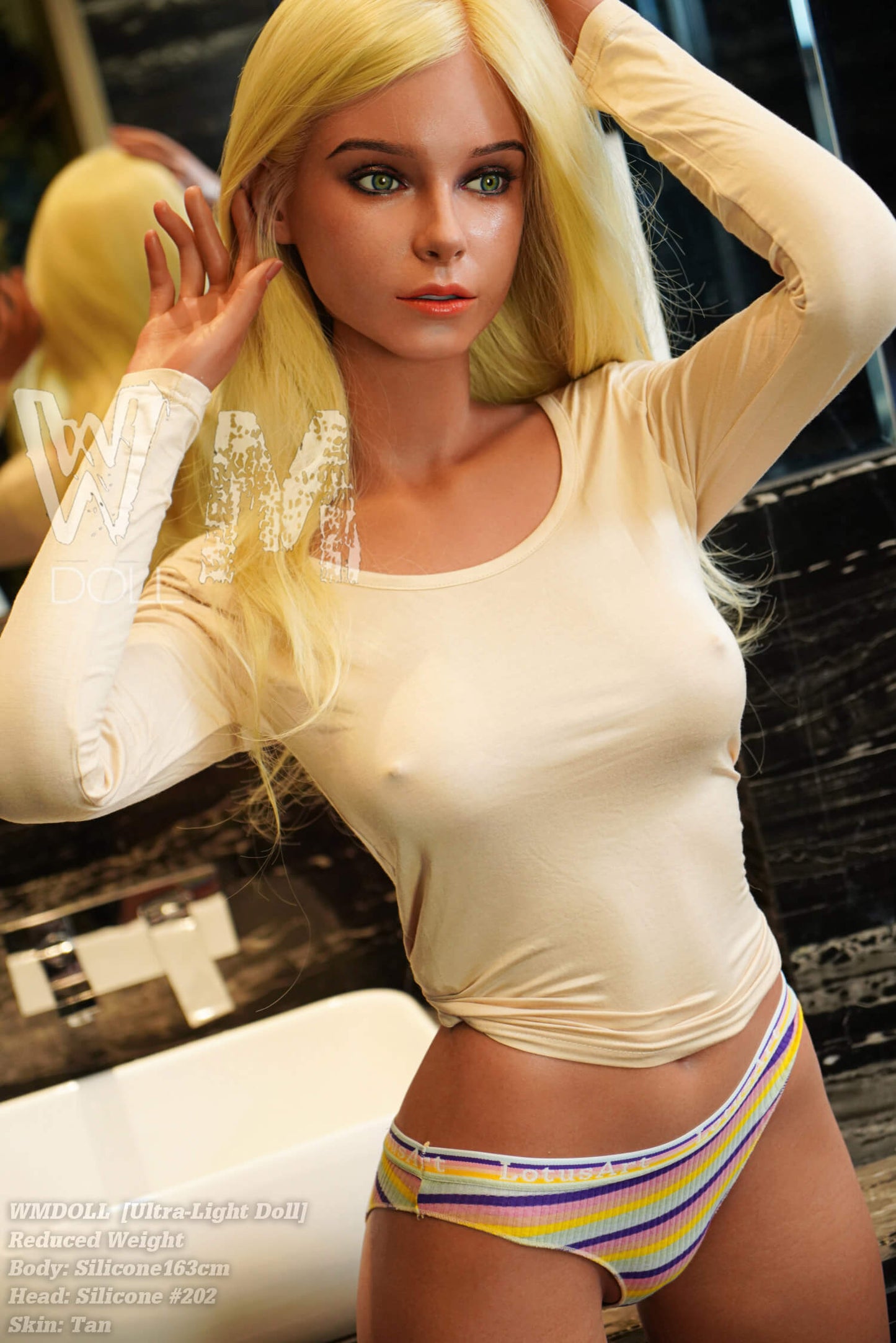 Realistic adult sex doll Vivian by WM Dolls ultra light silicone