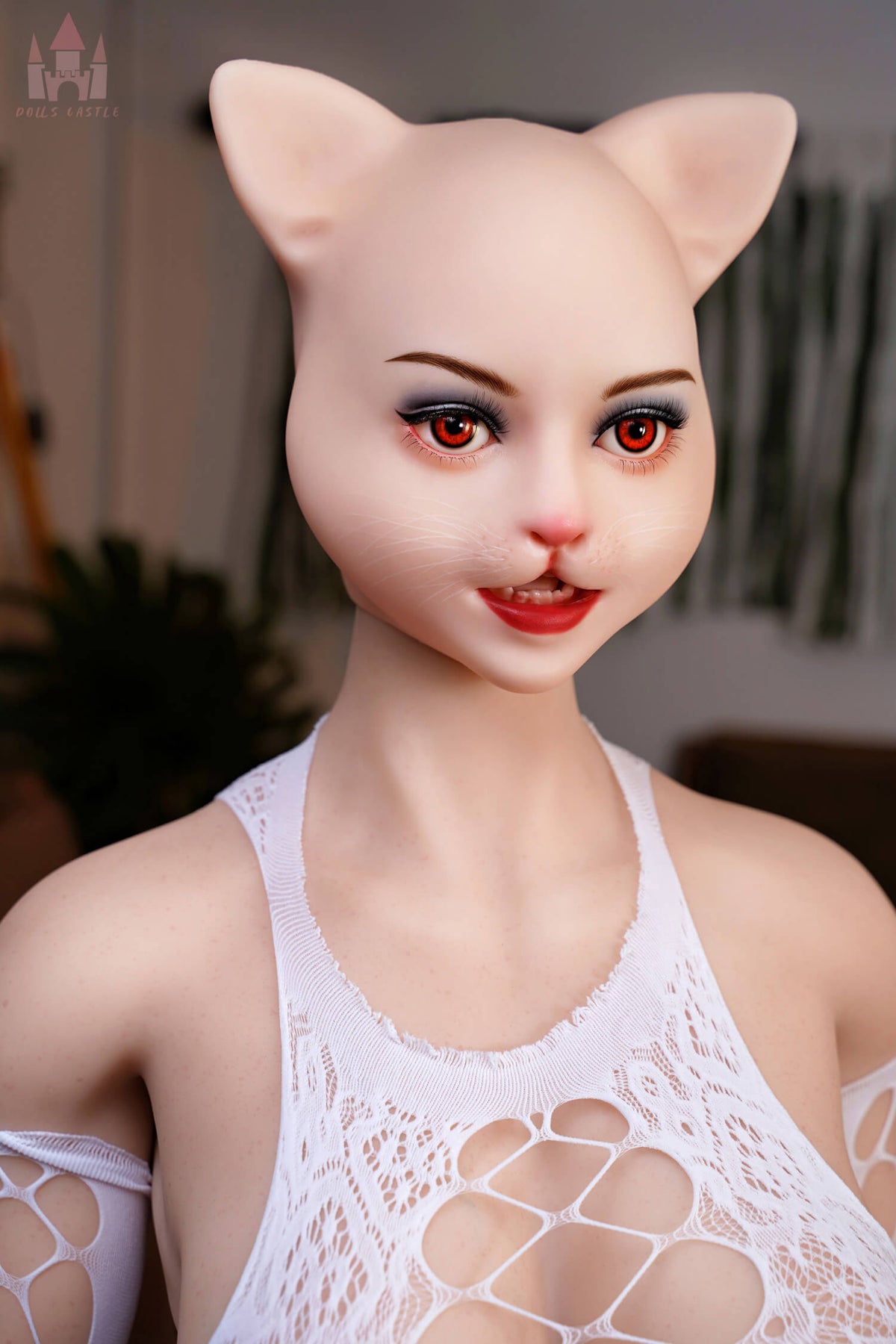 Realistic fantasy companion doll cat woman