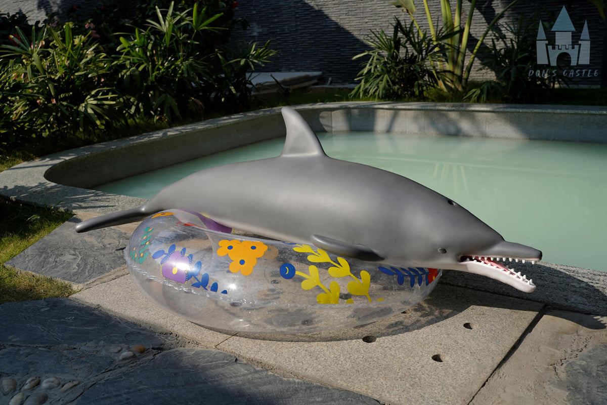 130cm silicone dolphin doll body dimensions and fins   