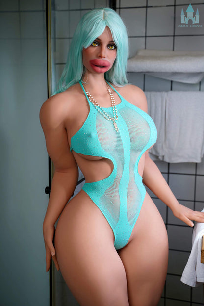  bust, wide hips, soft skin texture, and life-size companion design.