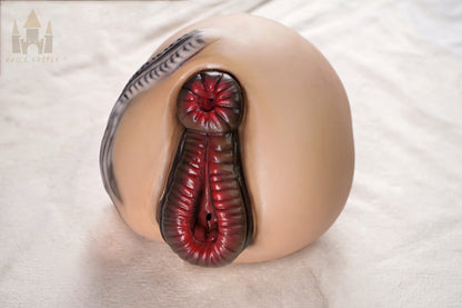 Realistic silicone masturbator head sex toy 22cm