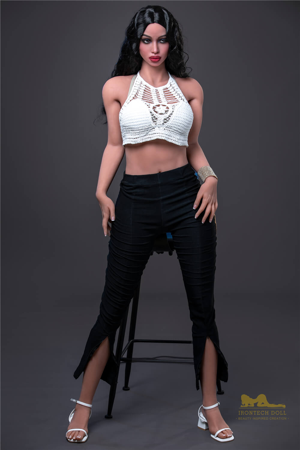 A seductive look from Lola, an original sex doll.