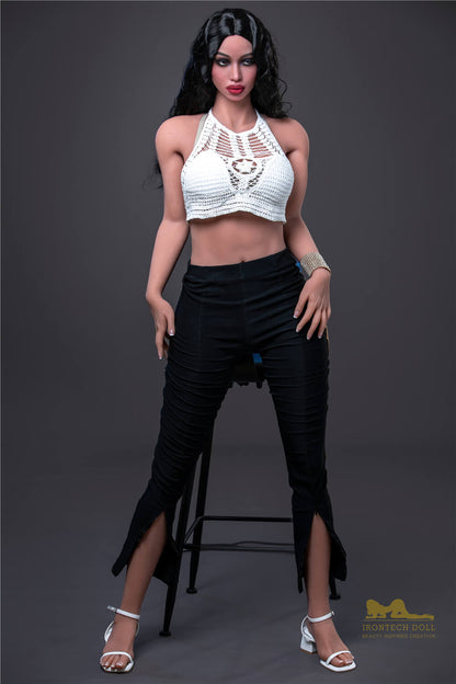 A seductive look from Lola, an original sex doll.
