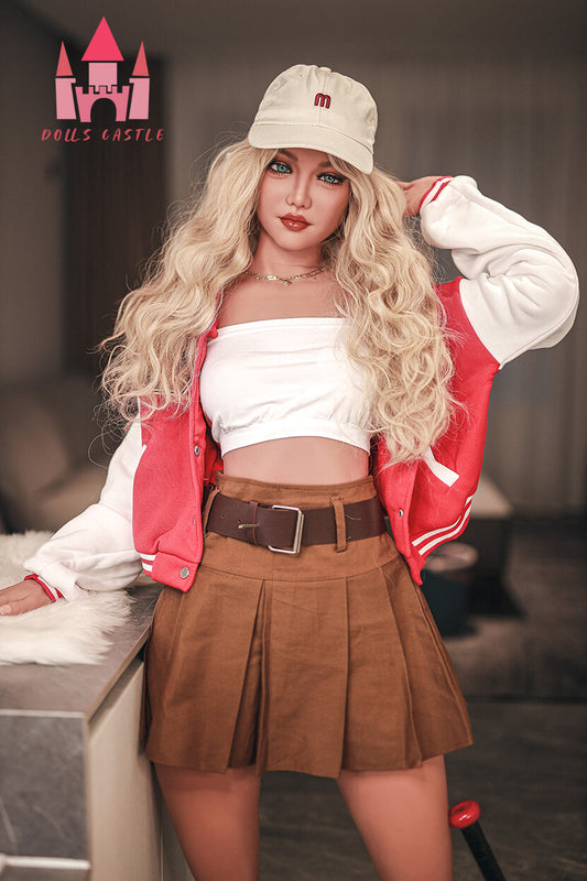 Garin 163cm Blonde TPE Sex Doll with Angelic Face by Dolls Castle