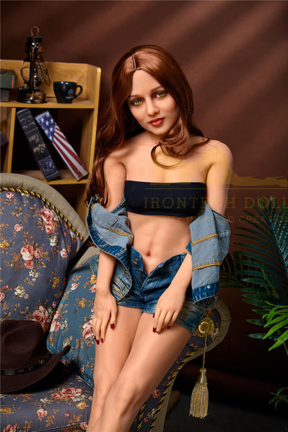Realistic female love doll with soft skin and natural curves