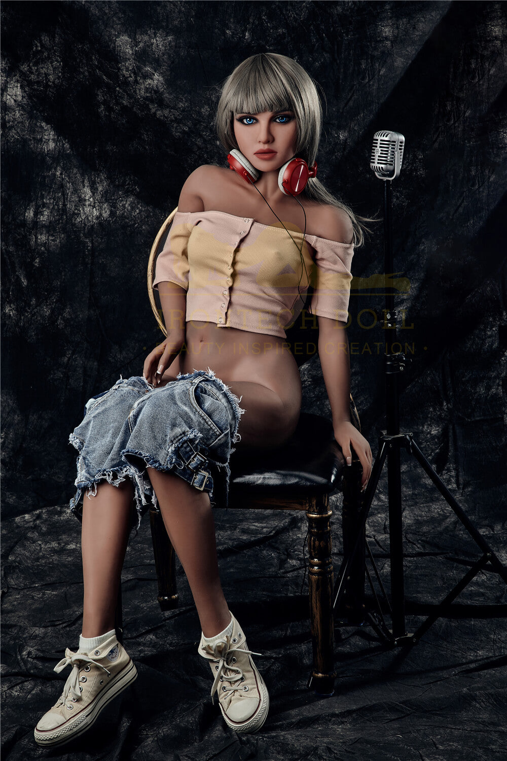 Premium Irontech sex doll with slender feminine form