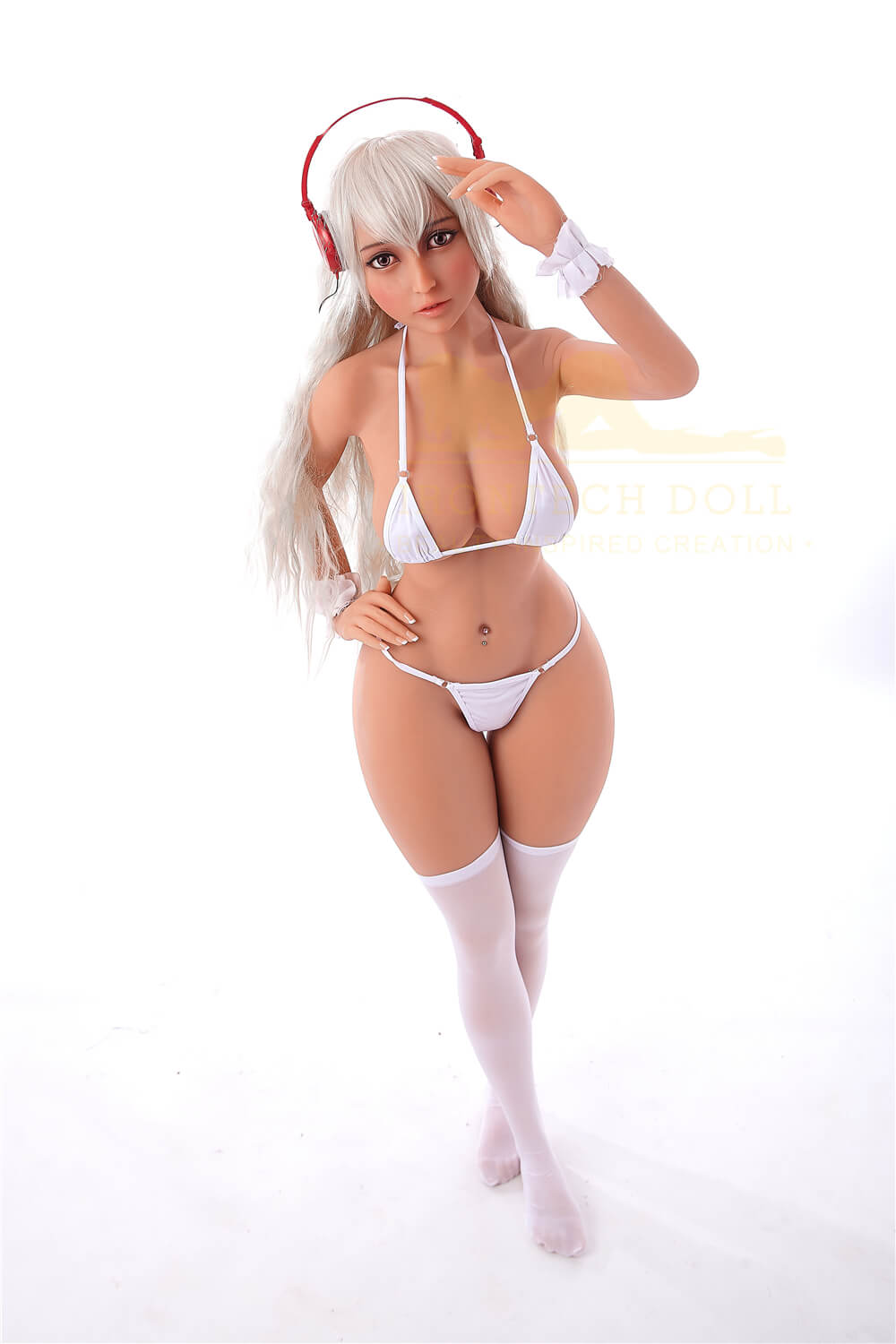 Realistic Miyin sex doll with an athletic and sexy curvy figure