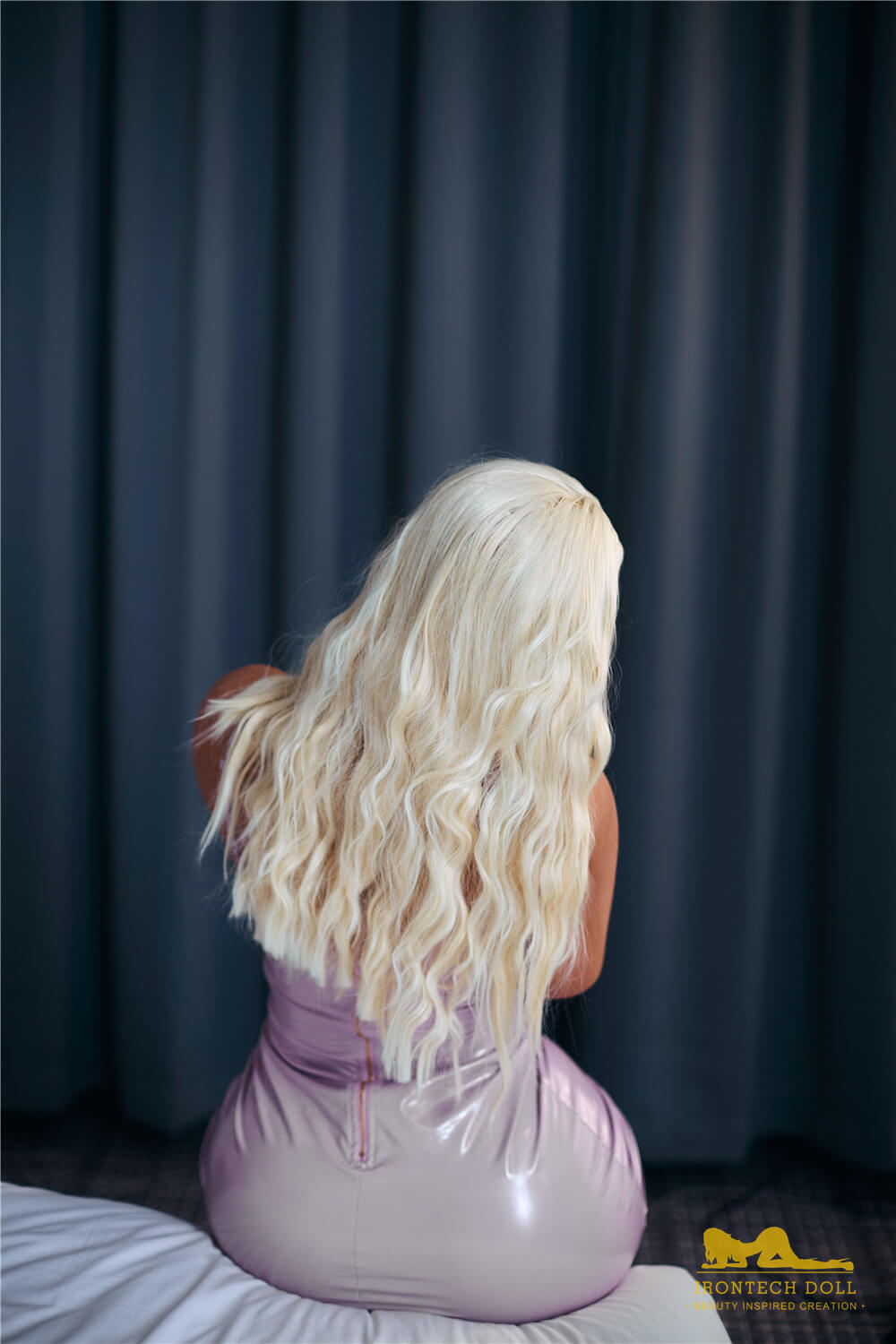 sex doll with beautiful blonde hair and long 