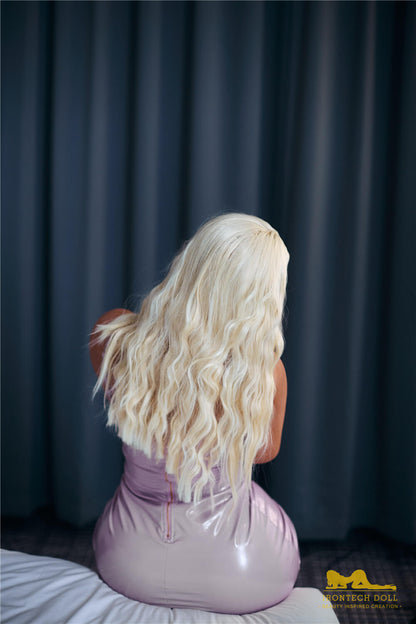 sex doll with beautiful blonde hair and long 