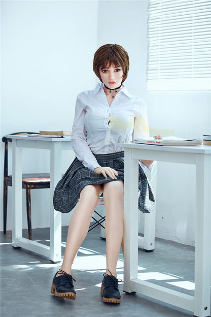 Cute schoolgirl sex doll is very hot 