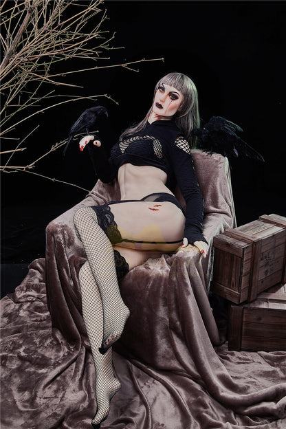 sexy legs of a gothic doll