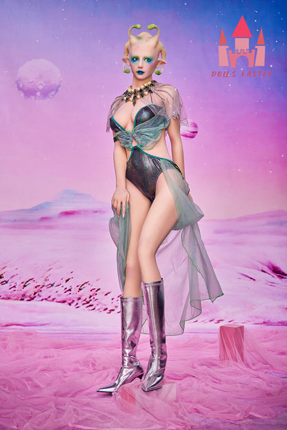 Realistic fantasy sex doll alien style