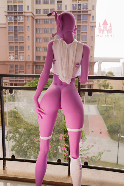 Pink alien TPE sex doll Jayla life size