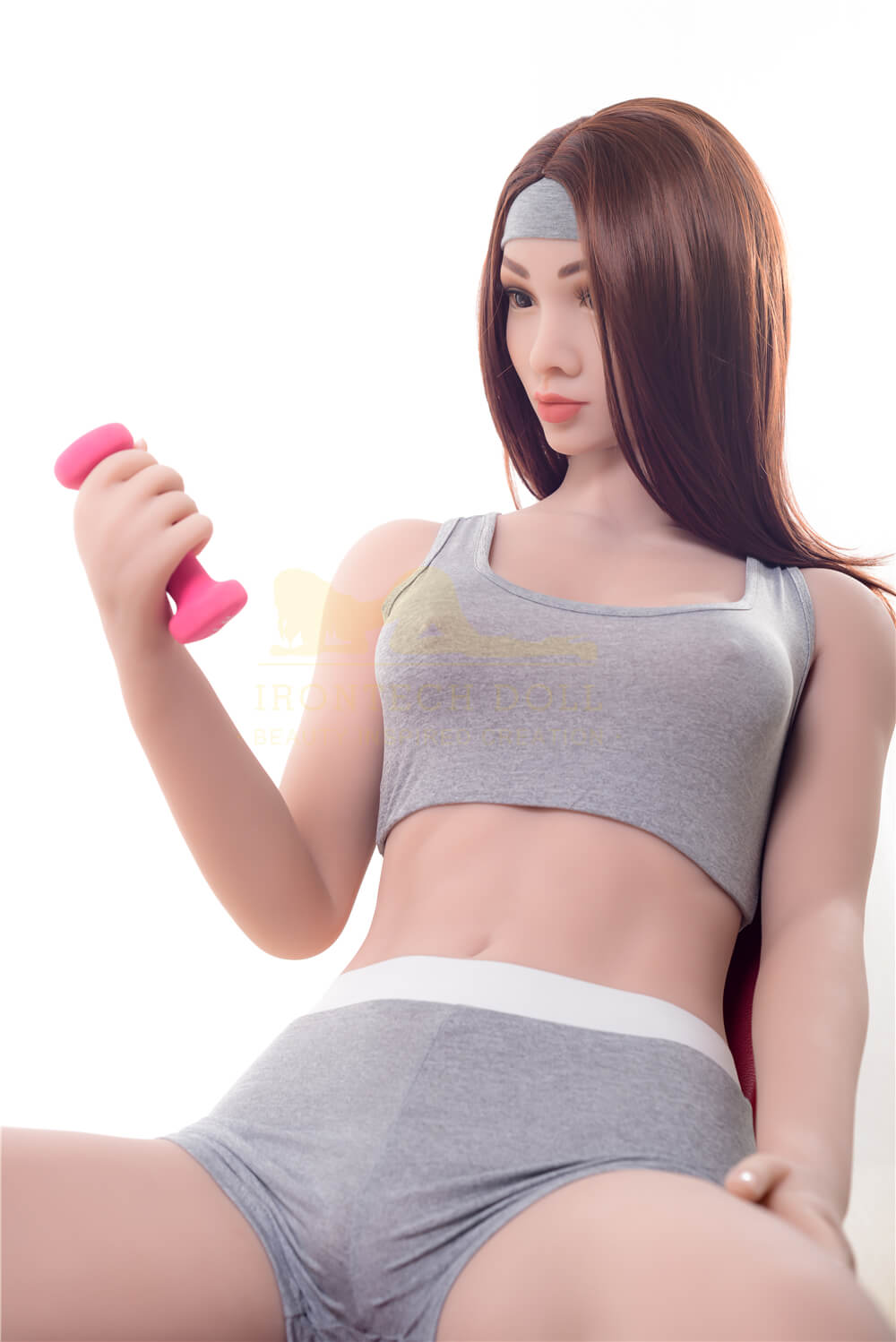 168 cm irontech sex doll in the gym