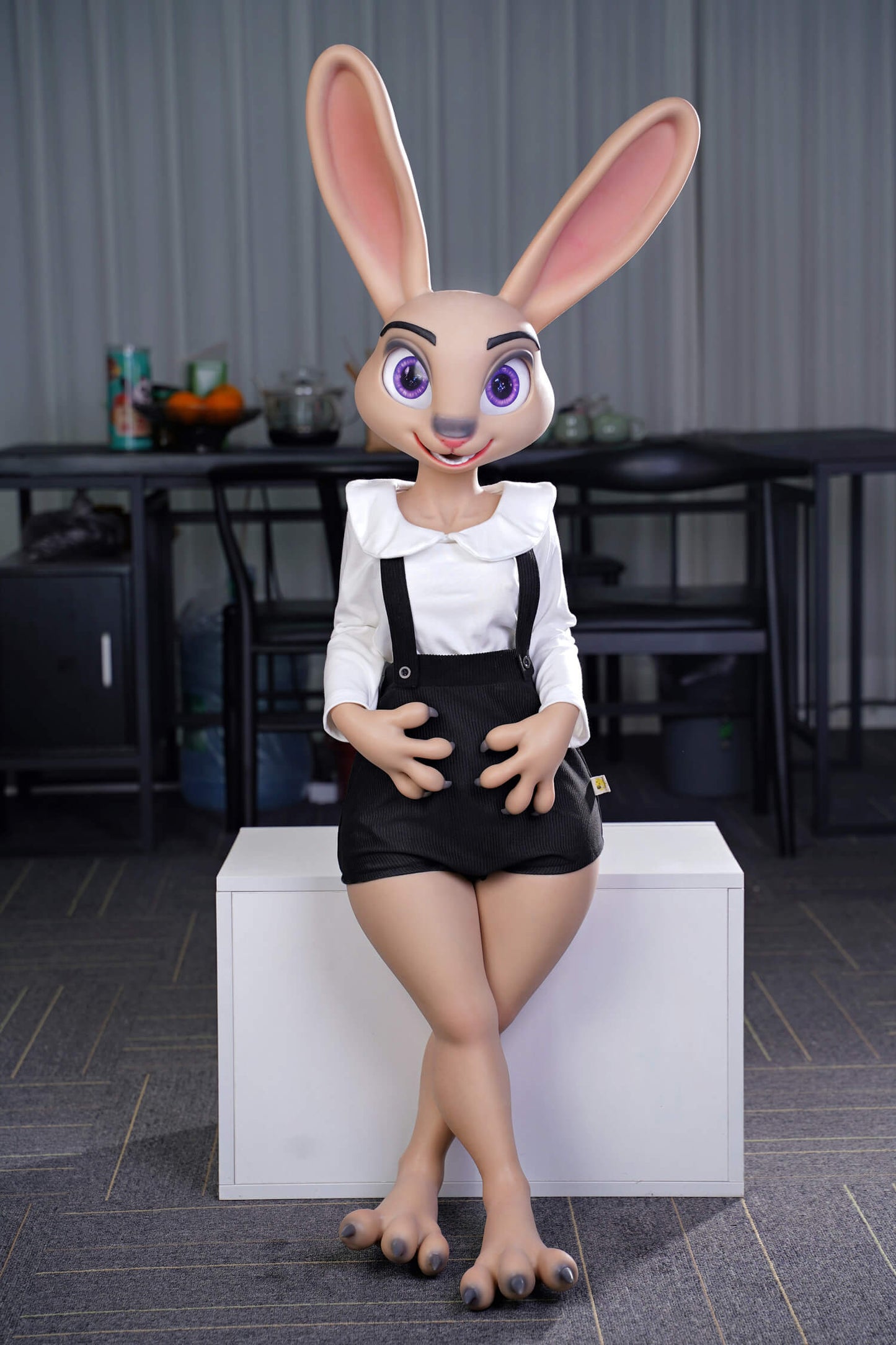 Rabbitie 120cm C-Cup silicone sex doll by Dolls Castle light skin