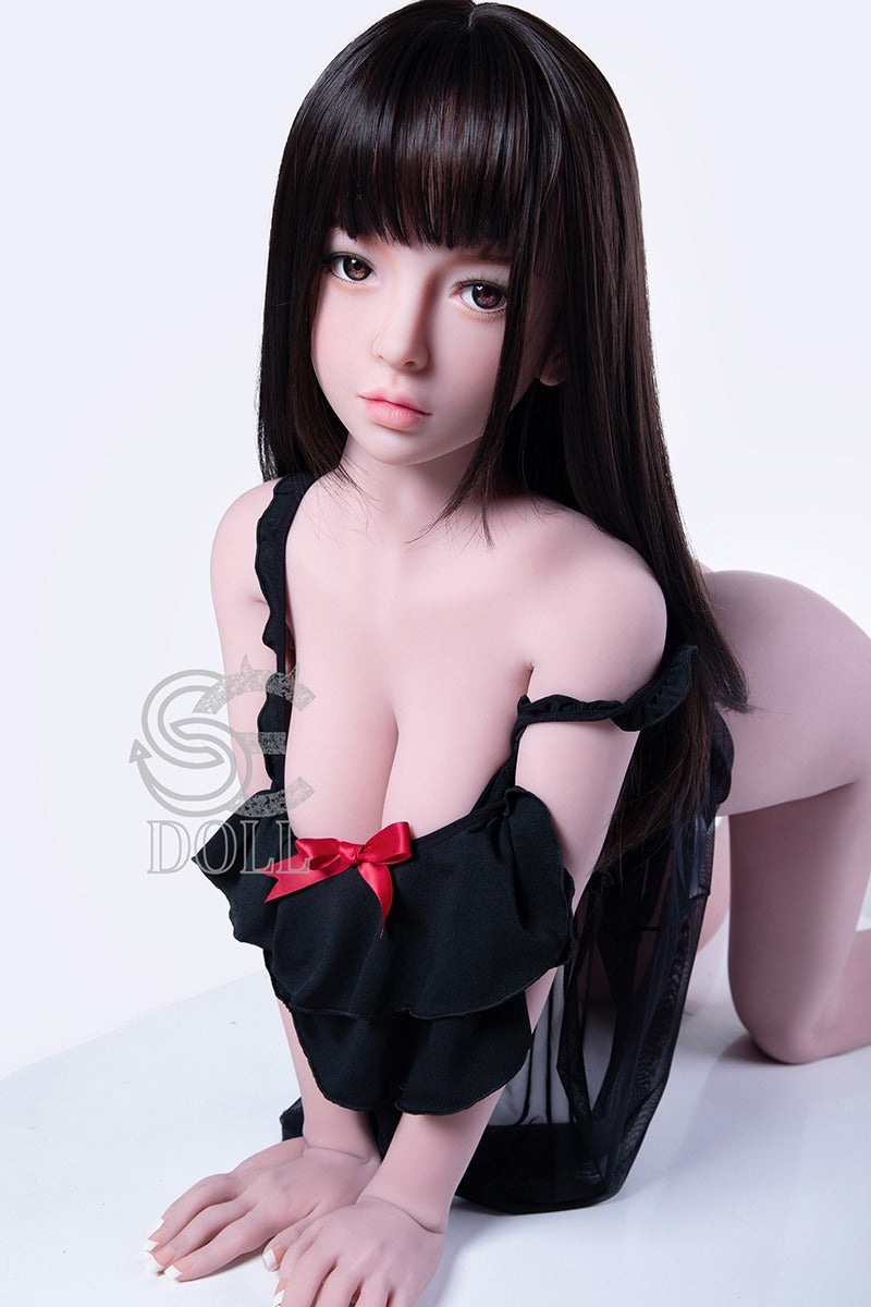Compact TPE love doll with sweet fashion-inspired styling