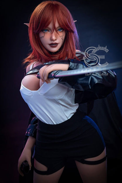 Luis.B (Elodie) 161cm F Cup Redhead Fantasy Elf TPE Sex Doll by SEDOLL