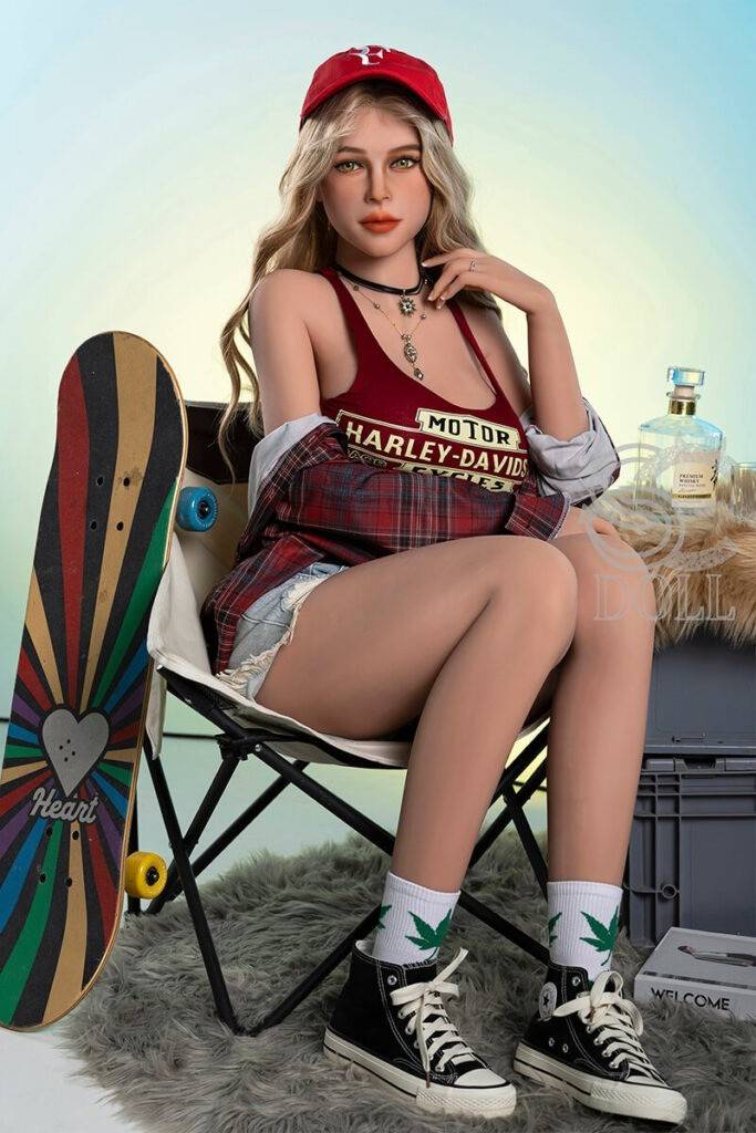Blonde 90s-inspired skater girl doll by SEDOLL