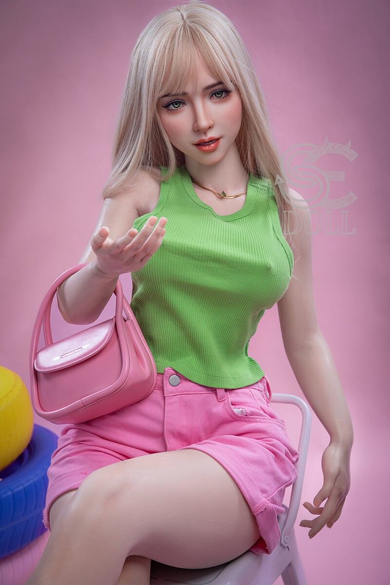 Colorful Blonde Beauty 161cm E Cup Silicone Sex Doll by SEDOLL