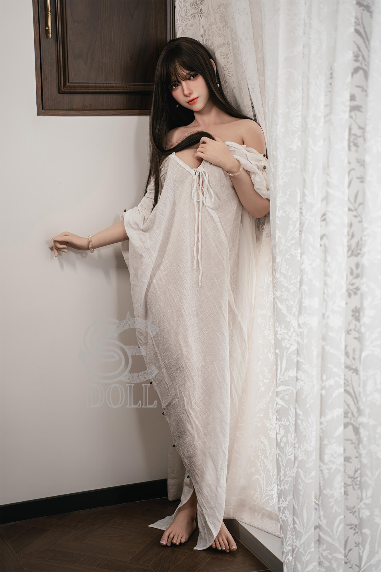 Annika J 165cm realistic love doll with slim waist and soft features