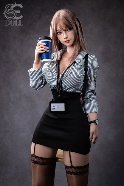 Realistic silicone sex doll 161cm slim 