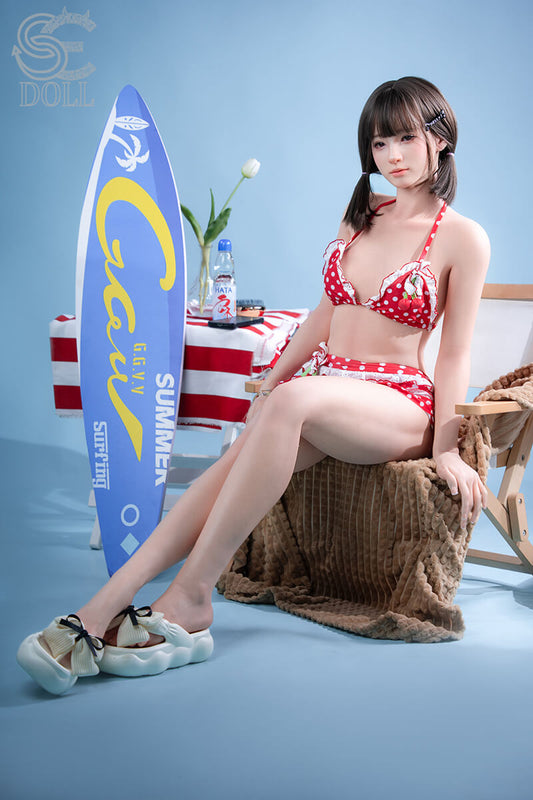 Airi T159cm A Cup Silicone Sex Doll Front View