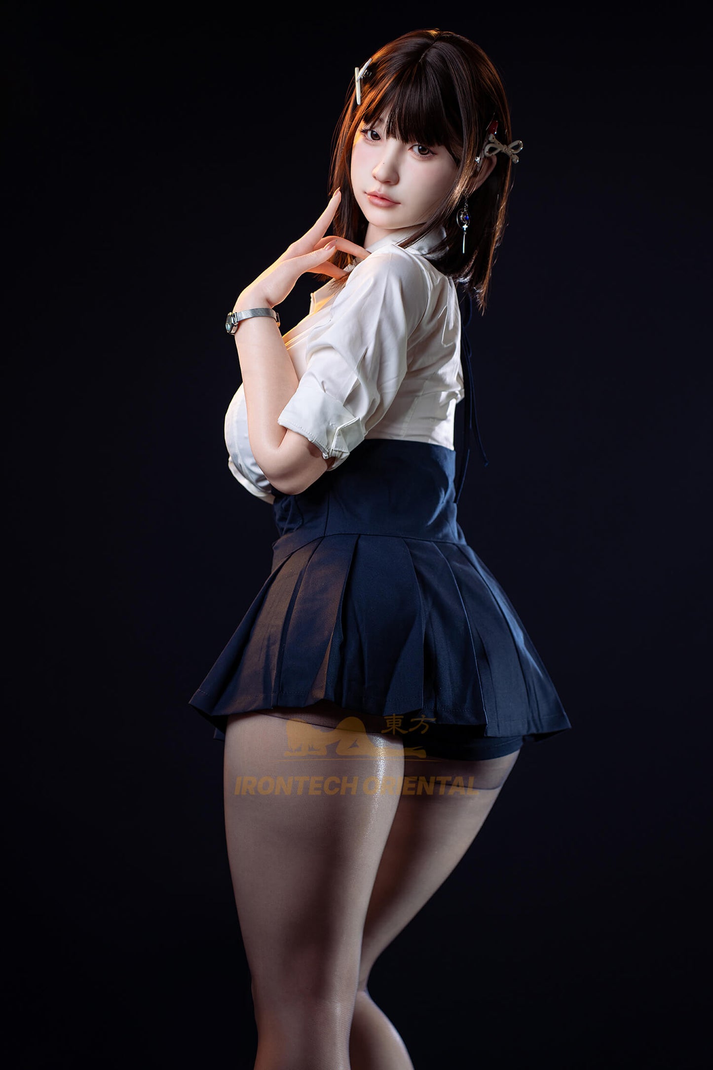 Yui Silk Irontech realistic silicone love doll sitting