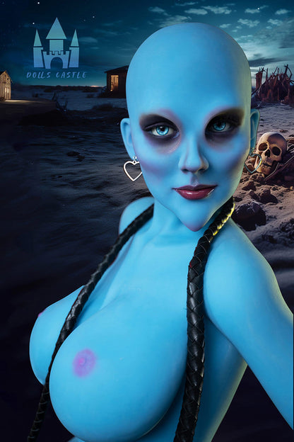 Blue alien TPE sex doll Zeldarina life size